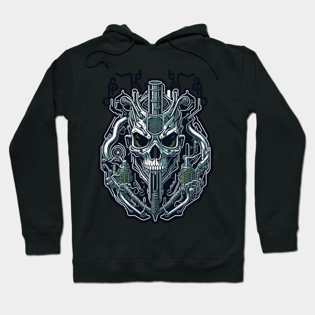 Cyborg Heads S02 D91 Hoodie by Houerd